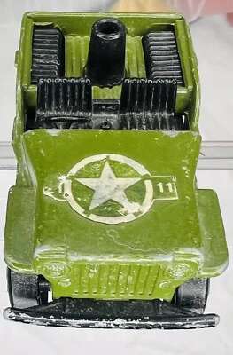 Caja de cerillas vintage Lesney Superfast 1976 No. Jeep 38 verde militar hecho en Inglaterra Foto 1 de 4