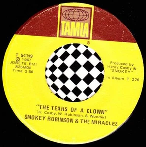 Smokey Robinson & Miracles 45 RPM - Tears of A Clown / Promise Me (1967) - Picture 1 of 2