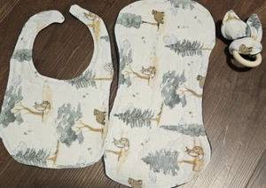 Baby teething ring, Bunny ear teething ring, Wooden teething ring, Baby shower - Picture 1 of 1
