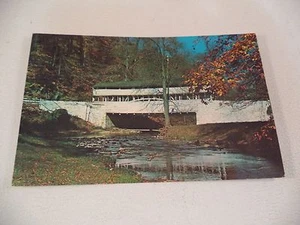 RPPC Original Vintage Post Card Cover Bridge Valley Forge Park, PA - Picture 1 of 2