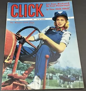 CLICK 1943 Homefront rivista donna esercito terrestre Tuskegee aviatori squadrone WAACS - Foto 1 di 24