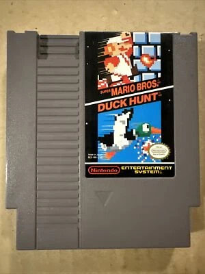 Super Mario Bros./Duck Hunt (Nintendo Entertainment System, 1988) Authentic Game - Image 1 of 4