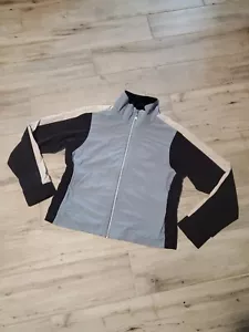 Vintage Kaelin Women's 80s 90s Navy/Lt blue Full Zip Windbreaker Jacket Mesh - Picture 1 of 7