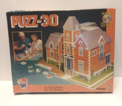Puzz 3D 438 Piece Jigsaw Puzzle The Old Mansion Wrebbit Le Vieux Manoir - Image 1 of 4