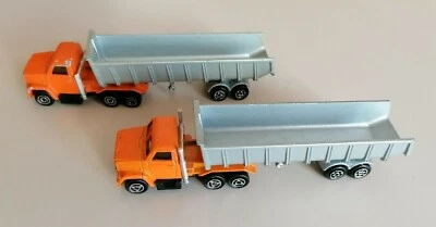 2 modellini GMC Camion Semi Benne MAJORETTE camion super n. 377 - Immagine 1 di 2