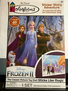 JUEGO DE PEGATINAS COLORFORMS DISNEY FROZEN II HISTORIA AVENTURA JUEGO CLÁSICO PARA NIÑOS ¡DIVERSIÓN! - Imagen 1 de 2