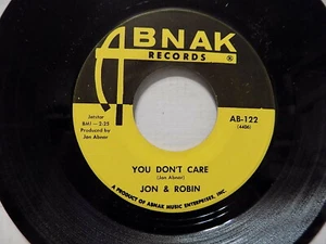 JON & ROBIN Drums/YOU DON'T CARE Abnak unplayed NM-*? - Picture 1 of 2