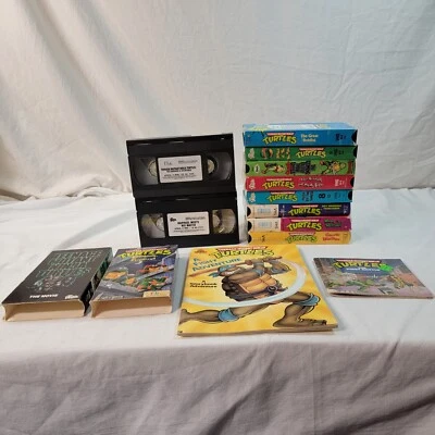 Teenage Mutant Ninja Turtles VHS Cartoon Lot of 10 FHE Vintage 90s TMNT READ - Image 1 of 4
