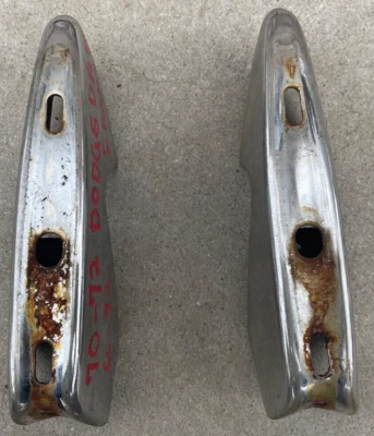 XS DODGE DART DELANTEROS NUEVOS PROTECTORES DE PARACHOQUES CROMADOS 1970-1972 72-72 OEM Foto 1 de 4