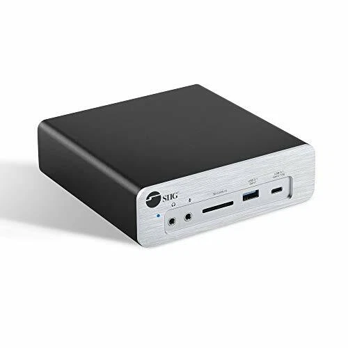 SIIG Thunderbolt 3 DisplayPort 1.4 Docking Station w/ Dual M.2 NVMe SSD & 87W PD - Image 1 of 4