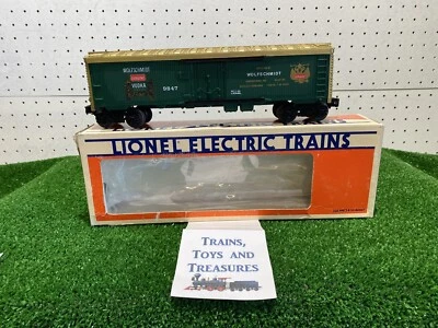 Lionel 6-9847 Wolfschmidt Vodka Billboard Reefer P-5, C-7 Used Green/Gold (A-97) - Image 1 of 4