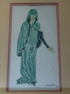 Norman Bel Geddes - Costume Design Color Print - Widow in Mourning - Picture 1 of 9