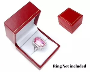 Romanbox Kunstleder rote Ringbox Schmuck Geschenkbox für Verlobungsvorschlag - Bild 1 von 5