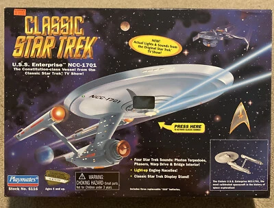 Playmates Classic Star Trek 1995 EE. UU. Enterprise NCC-1701 ¡Probado! B70 Foto 1 de 4