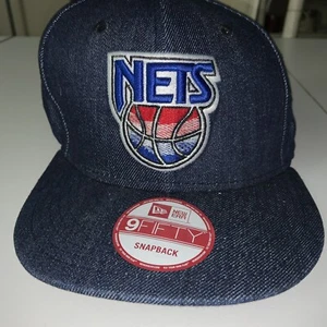 Nets NBA-ABA Hardwood Classics New Era 9FIFTY Blue Snapback Hat - Picture 1 of 12