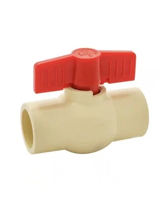 AQUA PLUMB  1/2" CPVC Slip Ball Valve Part # 8701  (10 Pack) - Image 1 of 3