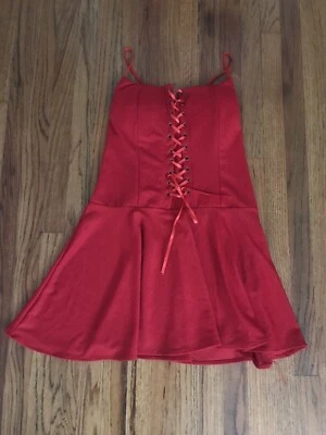 VESTIDO CORSÉ ROJO MUY CORTO MUJER Foto 1 de 2