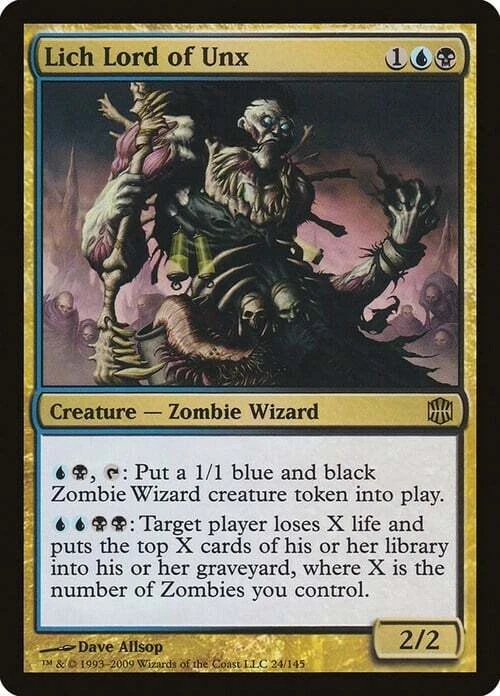 Magic The Gathering MTG LICH LORD OF UNX Alara Reborn NM Near Mint - Image 1 of 1