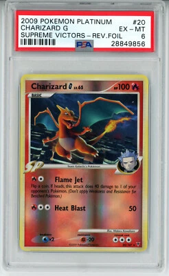 2009 POKEMON SUPREME VICTORS CHARIZARD G #20 REVERSE HOLO PSA 6 EX #28849856 - Image 1 of 2