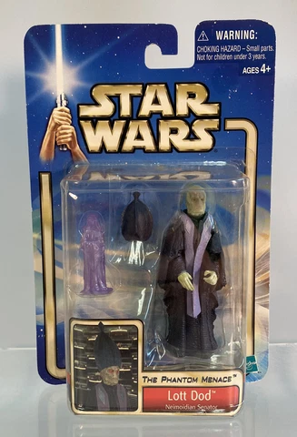 Star Wars Saga AOTC Phantom Menace Lott Dod 3.75” Hologram Darth Sidious Holo Cover