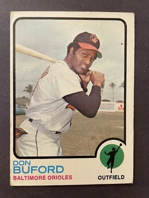 1973 Topps #183 Don Buford Baltimore Orioles - Image 1 of 2