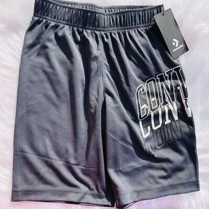 Brand New Converse Collegiate Shorts Color Grey Size Small For Boys - Picture 1 of 4