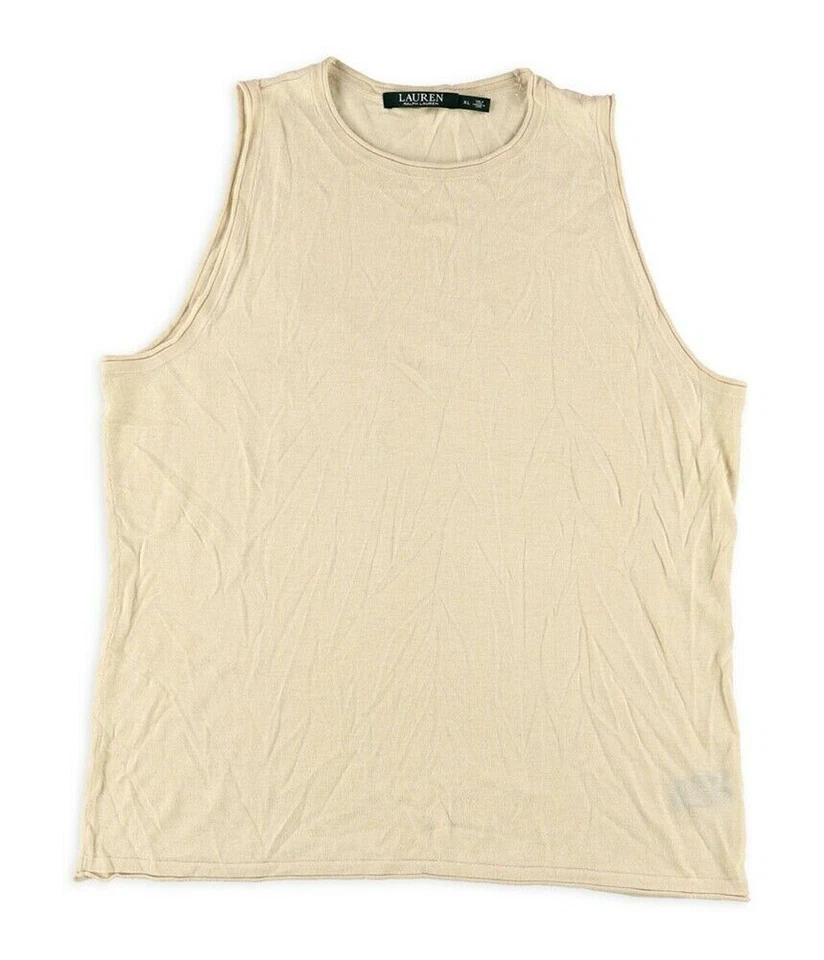 Suéter Pullover Ralph Lauren Mujer Mezcla Seda~Extra Grande~XL~Arena~NUEVO CON ETIQUETAS Foto 1 de 1