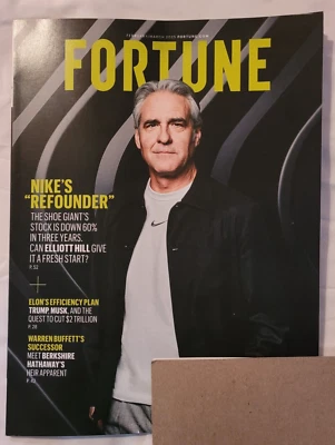 Fortune Magazine February/March 2025 Elliott Hill Nike *Label Not Cut/Altered* - Image 1 of 2
