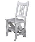 Krzesło drabinowe mahoń lite białe składane krzesło stopka drabina drewniane krzesło nowe
