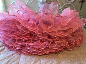 GIRLY ROSE PINK CRINOLINE SLIP SKIRT Vintage Malco Modes Petticoat FAIRY Rock - Bild 1 von 7