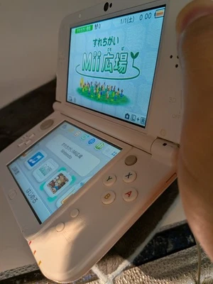 【Excellent4】Dual IPS NEW Nintendo - white rare 3DS LL XL Gmae Console From Japan - Image 1 of 4