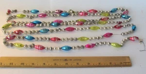 Antigua guirnalda de árbol de plumas de Navidad Putz vacaciones vidrio de mercurio - Imagen 1 de 2