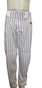 UnderArmour White and Blue Striped Baseball Pants Size XL - Picture 1 of 5