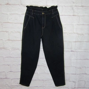 Vintage America Paperbag Waist High Rise Jeans Dark Wash Women's Size 10 NWOT - Picture 1 of 10