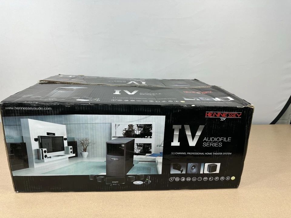 Sistema de cine en casa Hennessey IV Audiofile Series 5.1 canales ¡NUEVO EN CAJA ABIERTA!! Foto 1 de 4