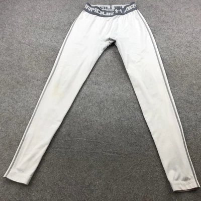 Under Armour Compression Pants Mens Medium White HeatGear Base Layer Tights - Image 1 of 4