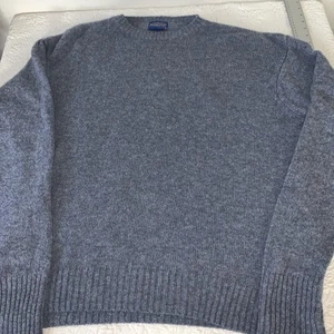 Pendleton Men's 100% Shetland Wool Crewneck Sweater Gray XL Washable - Picture 1 of 5
