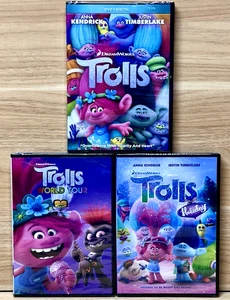 Trolls DVD Lot – Original Movie, World Tour & Holiday Special DreamWorks Set NEW - Bild 1 von 8