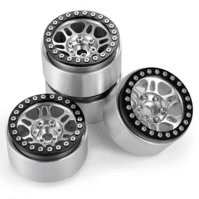 2/4PCS 1.9'' Beadlock Wheel Rims for RC 1/10 SCX10 D90 TRX-4 Crawler Upgrade - Image 1 of 4