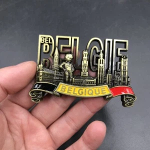 Bélgica Metal Nevera Imán Paisaje Turístico Recuerdo Nevera Pegatina - Imagen 1 de 2