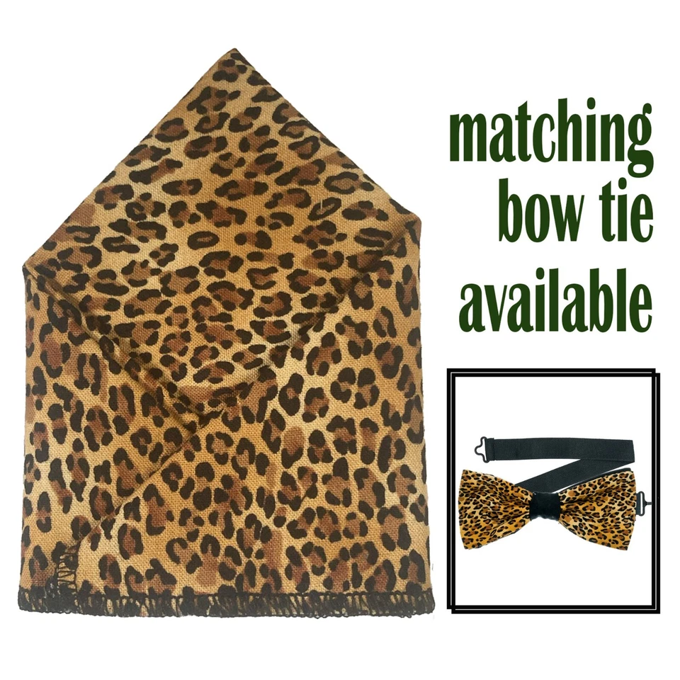 Bolso de leopardo quadrado e gravata borboleta casamento formatura festa de ano novo formal Natal - Imagem 1 de 1