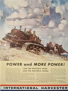 1941 Vintage international, Harvester, print ad, POWER and MORE POWER! - Picture 1 of 1