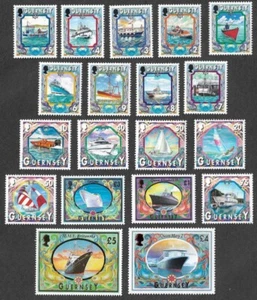 GUERNSEY SHIPS COMPLETE SET MNH BELOW ISSUE PRICE - Picture 1 of 1