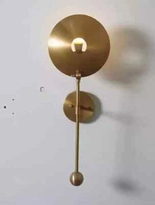 Beside Wall Sconce Single Light Shade Stilnovo Wall Sconce Wall Lamp Brass Light - Picture 1 of 4