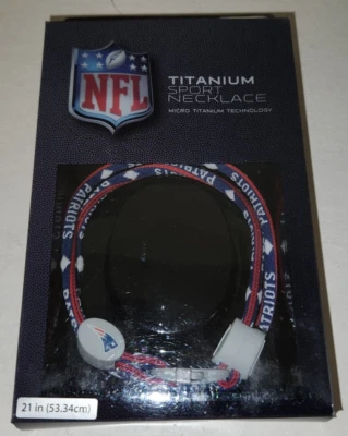 New England Patriots  21"  Titanium Sport Necklace - Image 1 of 2