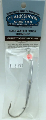 Ложка для литья троллинга Clarkspoon крюк для морской воды 1-RBMS хромированная - Изображение 1 из 2