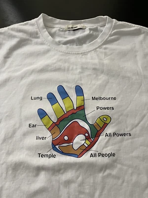 AELFRIC EDEN - SEALBEAR Acupuncture Hand Foot T-Shirt, White, Size: Large - Image 1 of 4