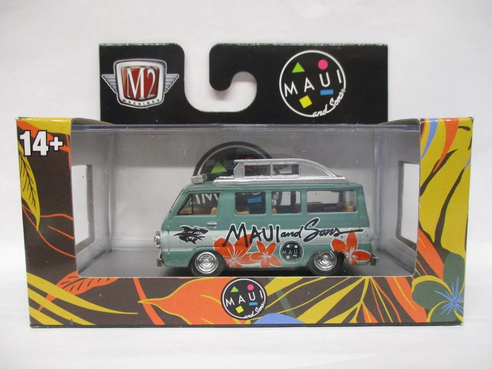 2024 M2 MACHINES 1/64 1965 DODGE A100 CAMPER VAN MAUI & SONS  - Image 1 of 2