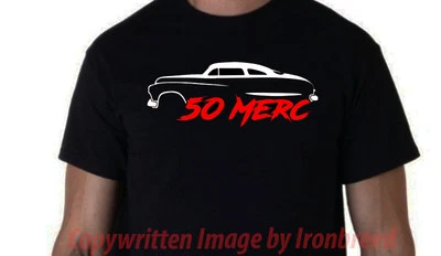 Camiseta Ford Mercury 50 MERC 1950 trineo de plomo carreras Muscle Car Foto 1 de 2
