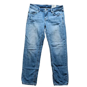 Cosmic Blue Love Jeans Size 28 Stretch Blue Ankle Denim Women's Jeans 28 X 25 - Picture 1 of 10